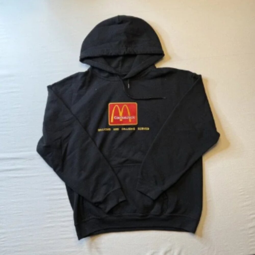 Travis Scott Cactus Jack McDonalds Hoodie Mens Small Billion Served‎ Graphic